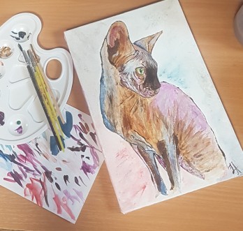 Картина акрилом Сфинкс