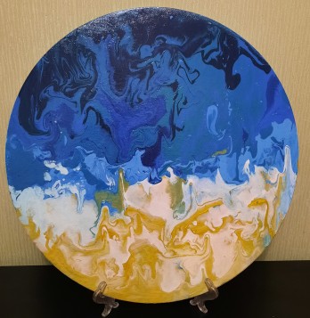 Картина акрилом Морская абстракция