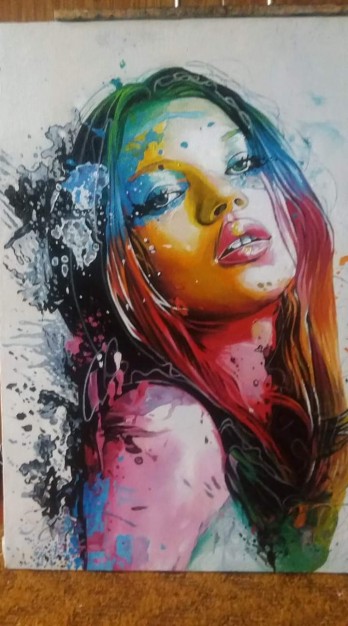 Картина маслом Девушка-весна