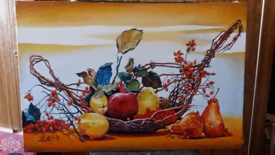 Картина маслом Корзина фруктов