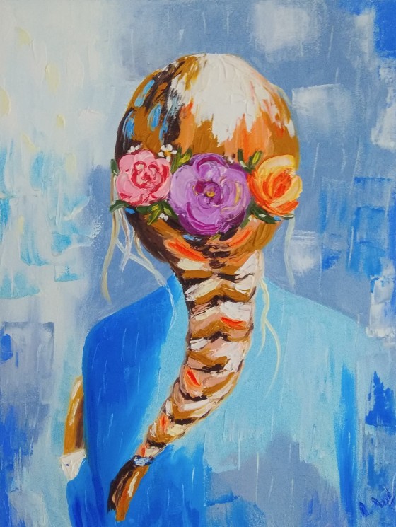 Картина маслом Девичья краса