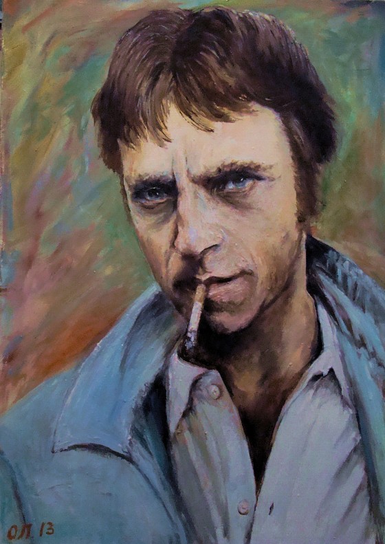 Картина маслом Высоцкий