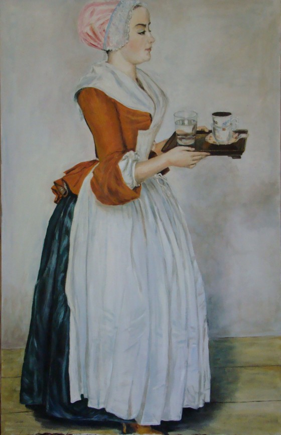 Картина маслом Шоколадница