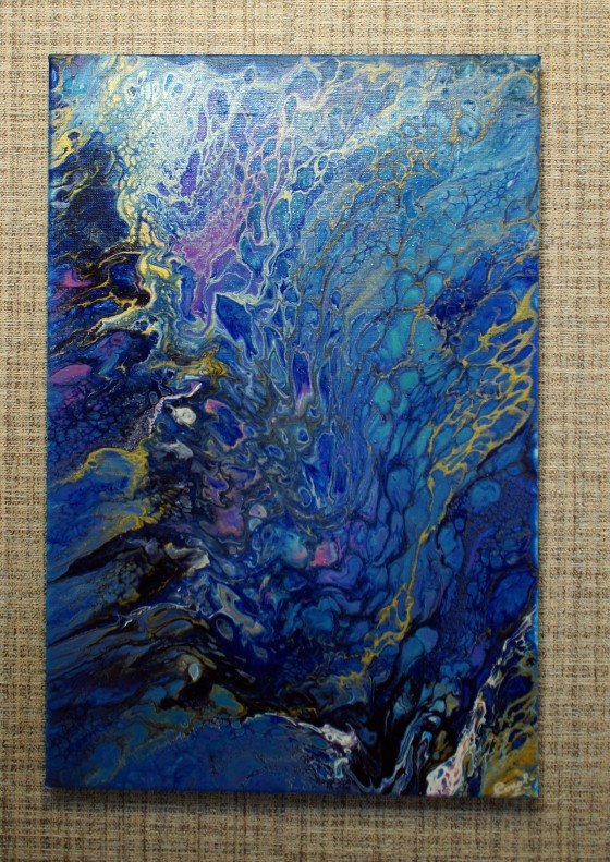 Картина акрилом Сирень