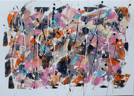 Картина акрилом Абстракция 2023