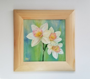 Картина маслом Нарциссы или Три сестры