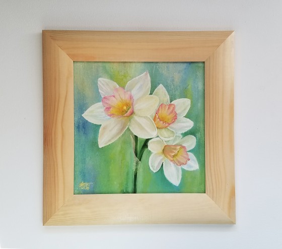 Картина маслом Нарциссы или Три сестры