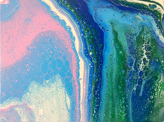 Картина акрилом Океан. Глубина