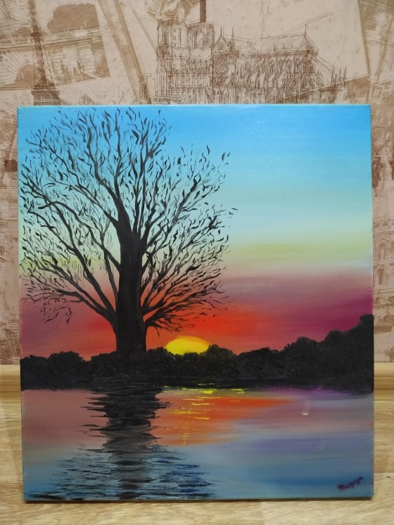 Картина маслом Одиночество