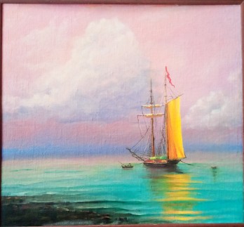 Картина маслом Утро