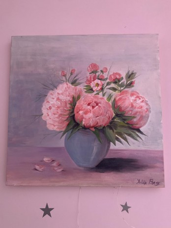 Картина акрилом Peonies 
