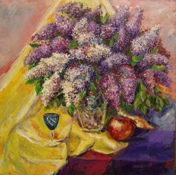 Картина маслом Сирень которую никто не видел