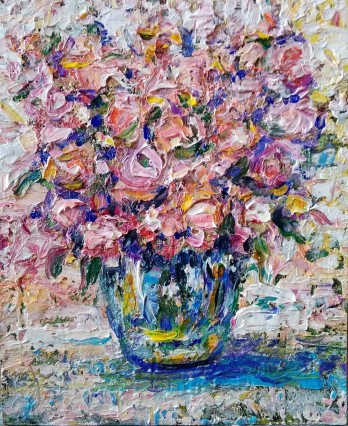 Картина маслом Картина  Утренние розы