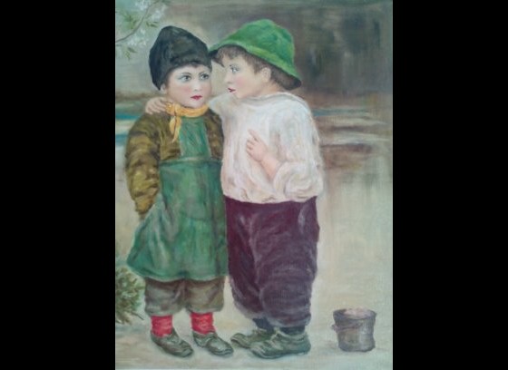 Картина маслом Дети