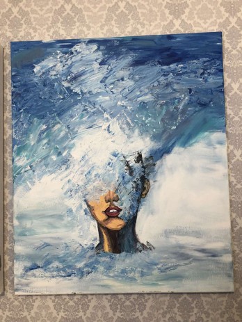 Картина акрилом Море думок