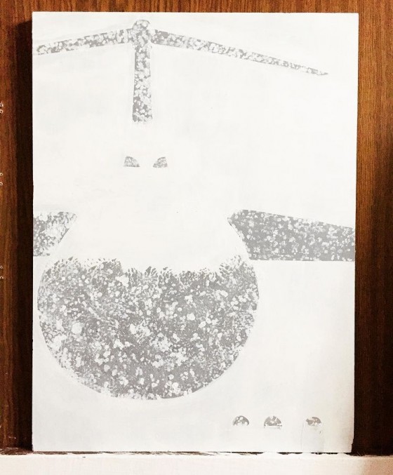 Картина акрилом Snow