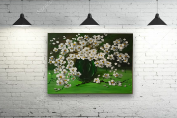 Картина акрилом Орхидеи