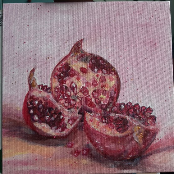 Картина маслом Гранат