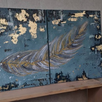 Картина маслом Перо