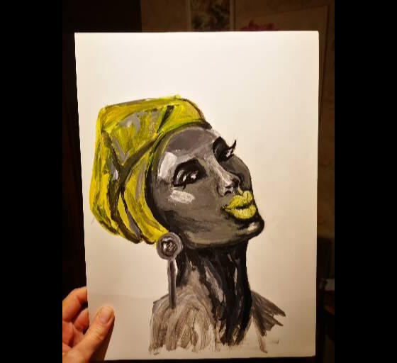 Картина акрилом АфроАрт