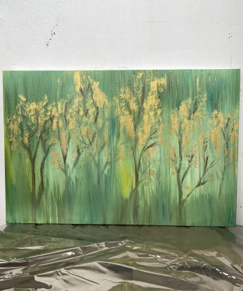 Картина маслом Тёплая осень 