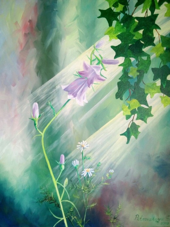 Картина маслом В лучах солнца